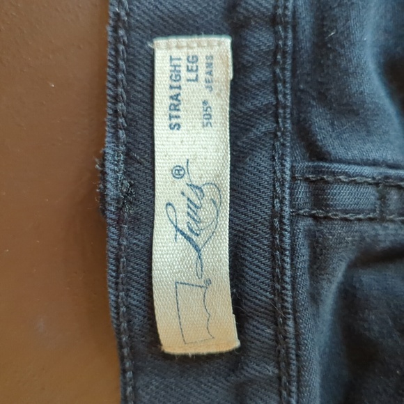Levi's 505 Straight-Leg Jeans - Ladies 10M - Black - Picture 6 of 9